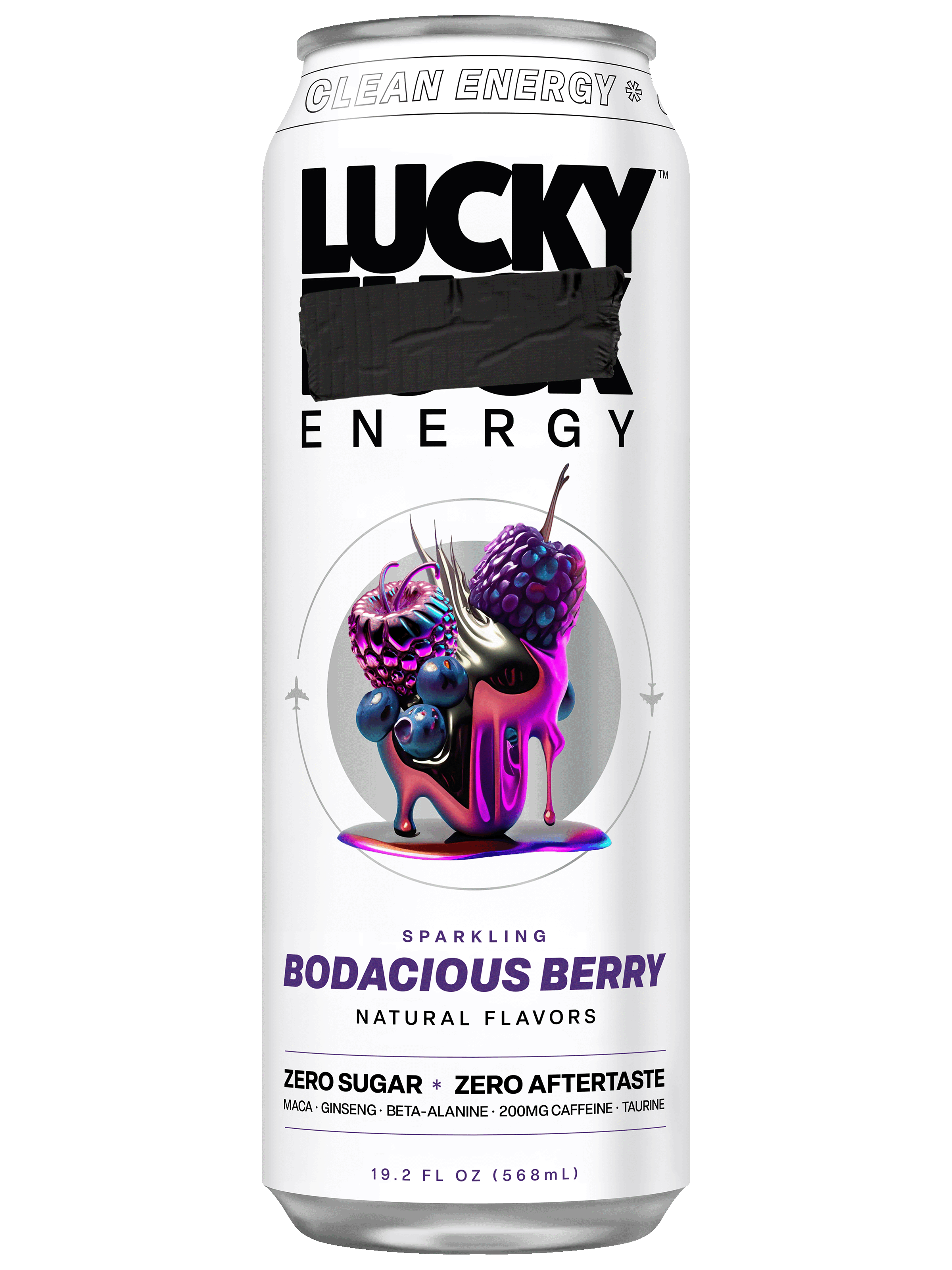 Can with label rendering of Bodacious Berry